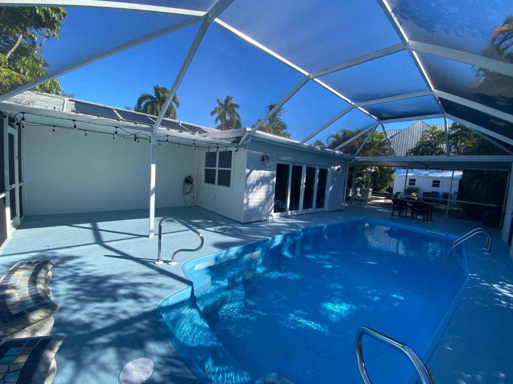 Stunning single family home with private pool on the quiet south end of Fort Myers Beach